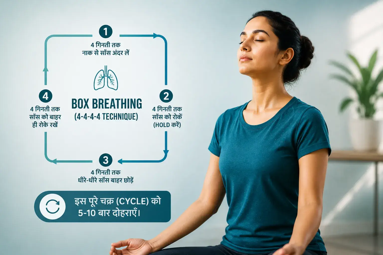 Box Breathing (4-4-4-4 Technique)